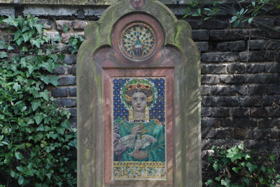 Kunstvoll in byzantinischer Art gestaltetes Mosaik