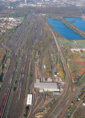 Luftbild Rangierbahnhof in Köln-Porz-Gremberghoven (&copy; Günther Ventur)