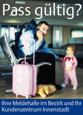 Vater und Tochter am Flughafen (&copy; Getty Images/Zia Soleil)