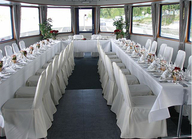 Trautisch und Festtafel auf der Jan von Werth (© Köln-Düsseldorfer Rheinschiffahrt)