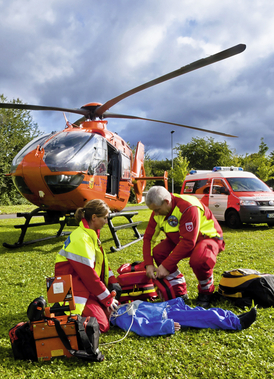 Wenn es um Sekunden geht - Rettungshubschrauber im Einsatz (© Stadt Köln, Foto: Thomas Zimmer)