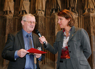 Bettina Böttinger mit Bruder Erwin Echtner (© Till Müllenmeister)
