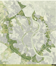 Übersichtsplan Grüngürtel: Impuls 2012 (© Kölner Grün Stiftung gGmbH)