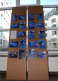 Fotos der Sprühkreide Aktion (&copy; Stadt Köln)