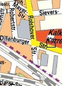 Karte Fundbüro - Eingang Dillenburger Straße (© Stadt Köln)