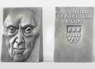 Vorder- und Rückseite des Konrad-Adenauer-Preises (© Stadt Köln)