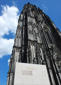 The Cologne Cathedral at night