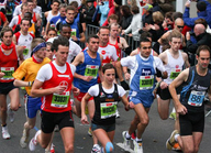 Köln-Marathon 2008 - Im Feld erstmals auch "Mocki", die Kölner L (&copy; Norbert Wilhelmi)