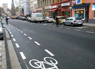 Neuer Schutzstreifen auf der Bonner Straße (&copy; Stadt Köln/Jürgen Möllers)