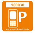 Aufkleber Handyparken (© TelematicsPro e. V.)
