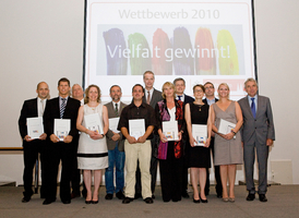 Gruppenbild der Preisträgerinnen und Preisträger 2010 (&copy; Anna C. Wagner)