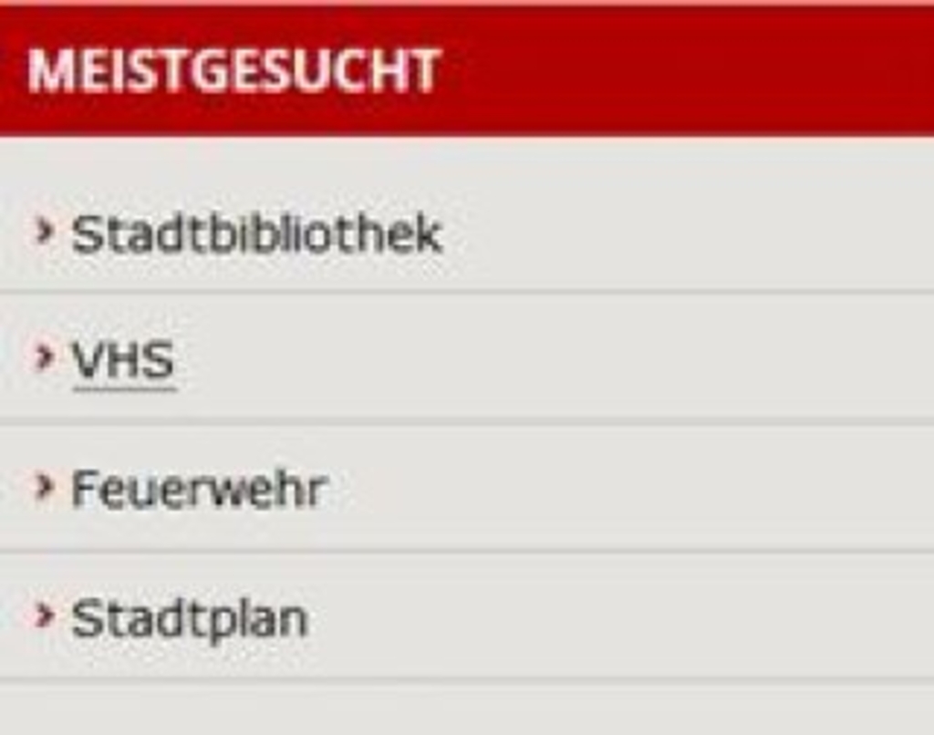 Abbildung der Box Meistgesucht