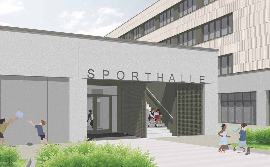 Neubau Schulstandort Albermannstraße Dreifach-Sporthalle