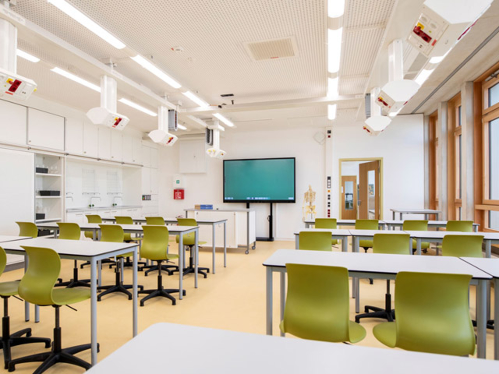 Fachraum für Naturwissenschaften im Neubautrakt D