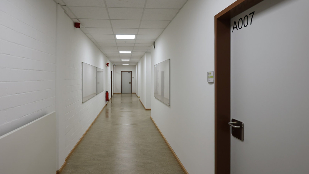 Renovierter Flurbereich der Verwaltung