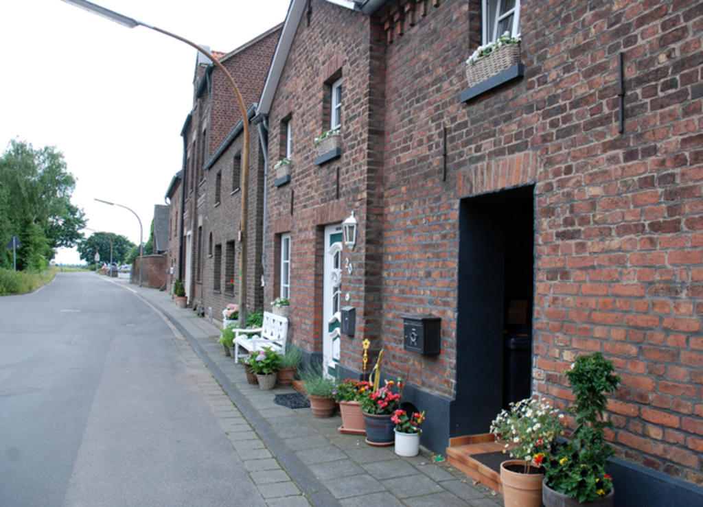 Backsteinhäuser in Libur