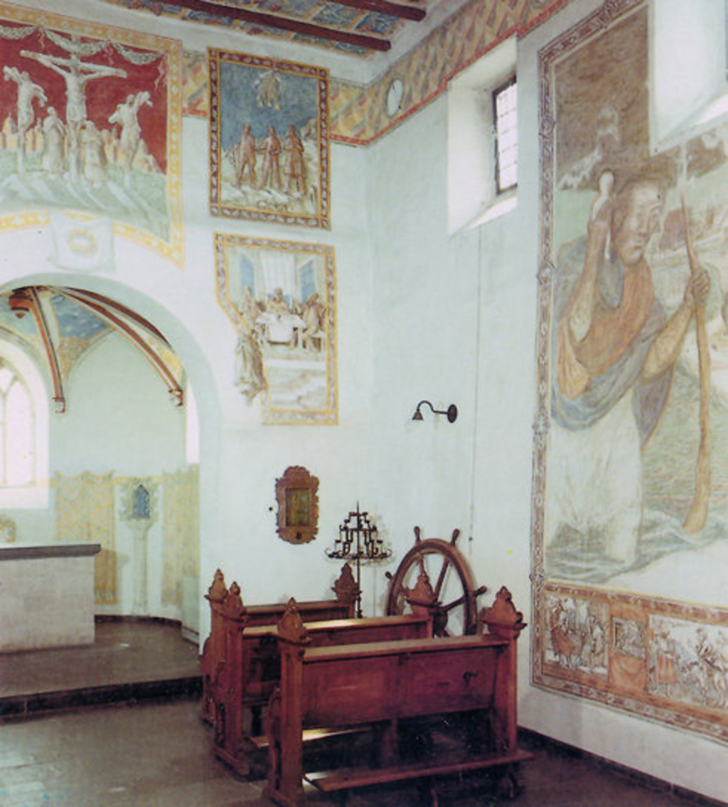 Innenansicht der Kapelle Sankt Georg in Weiß