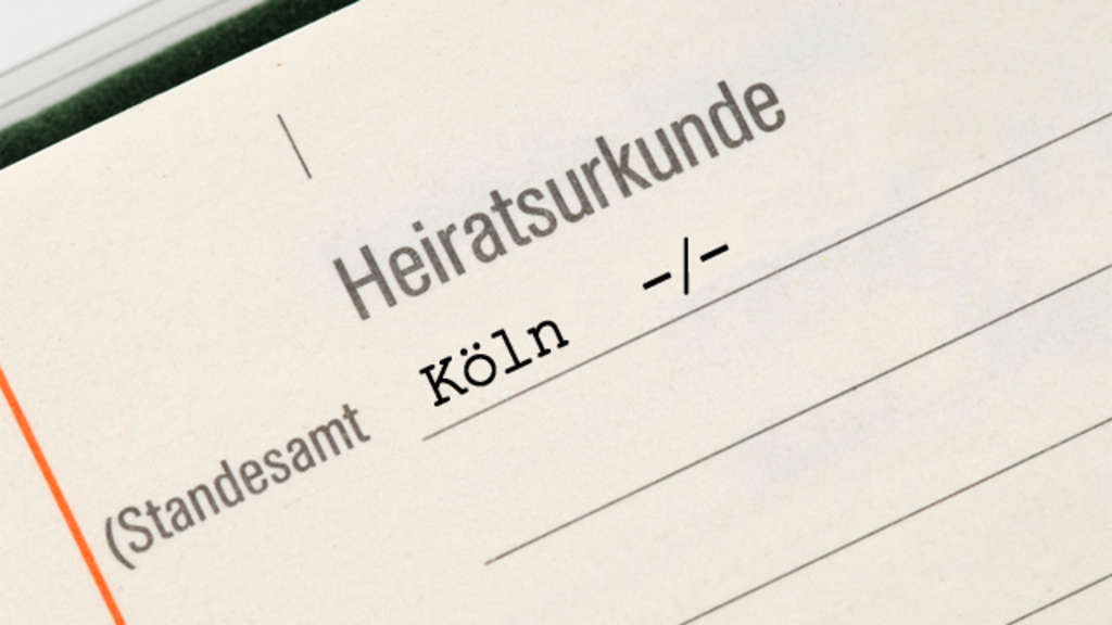 Heiratsurkunde, Link auf Urkundenservice des Standesamtes