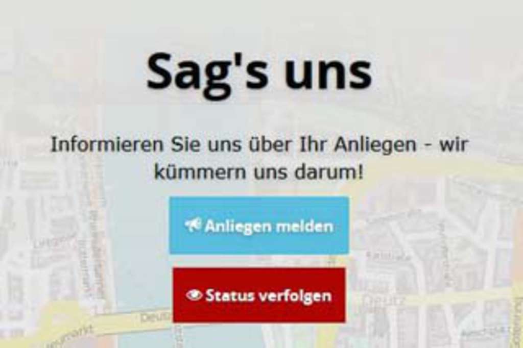 Sag&#39;s uns - Anliegenmanagement