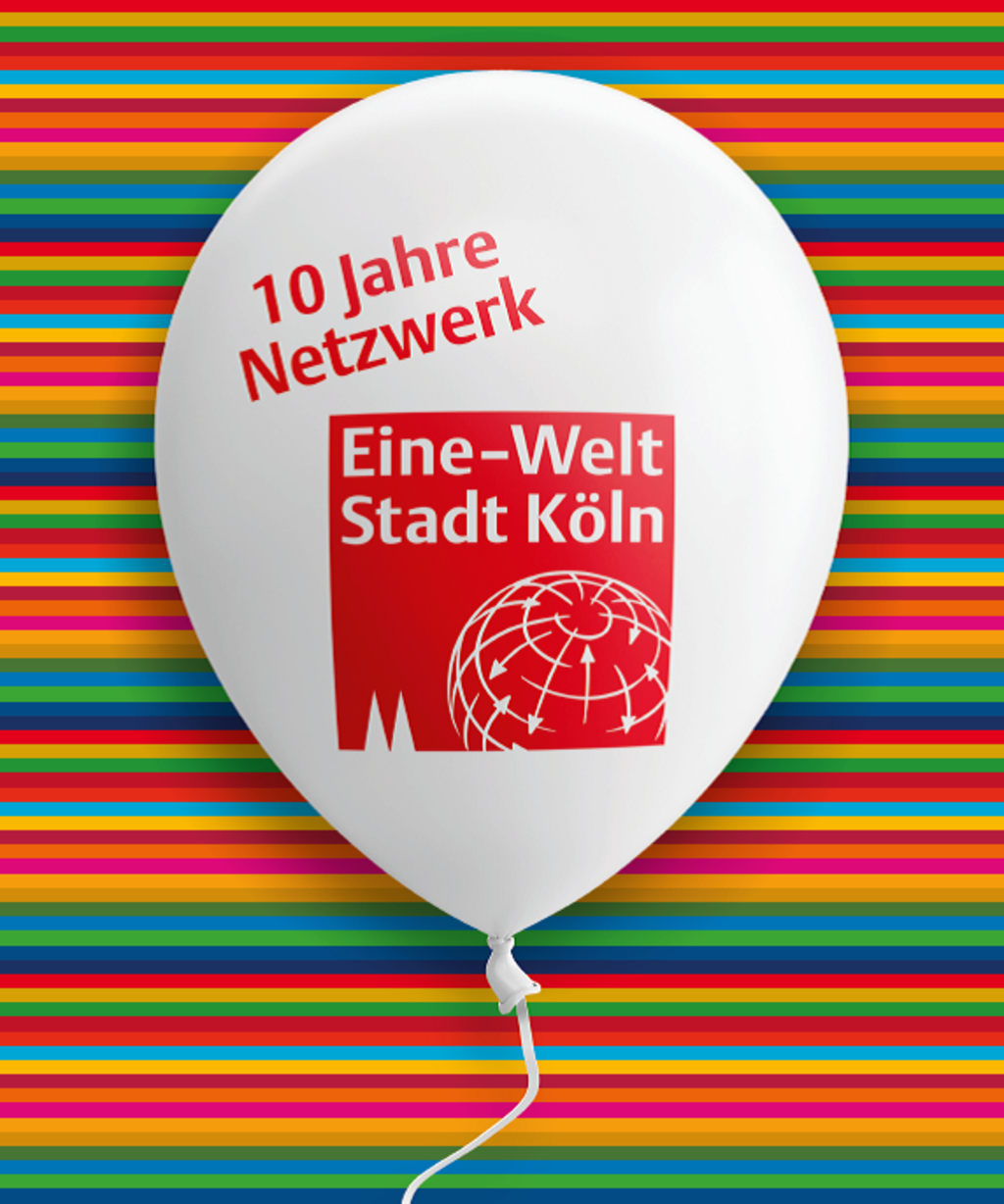 Logo 10 Jahre Netzwerk "Eine Welt-Stadt Köln"
