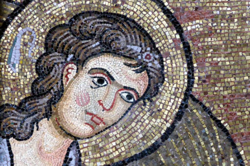 Wandmosaik in der Geburtskirche Bethlehem, Link auf Eine "kölsche runde Summe" für Bethlehem - unsere Spende für den Erhalt der Geburtskirche