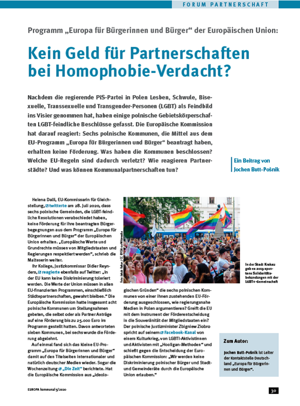 Beitrag - Europa kommunal - Dt. Sektion im RGRE