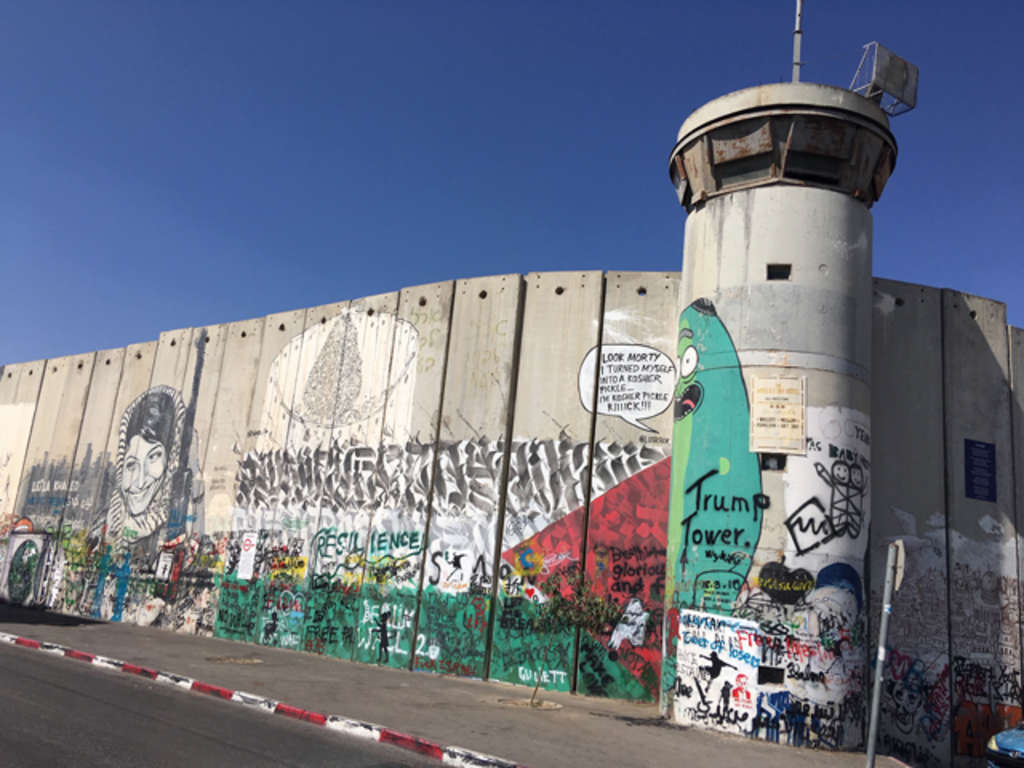 Die Mauer zwischen Israel und Palästinensischen Autonomiegebiete