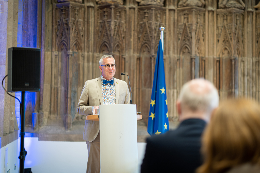 Bürgermeisterin Wolters am Redepult