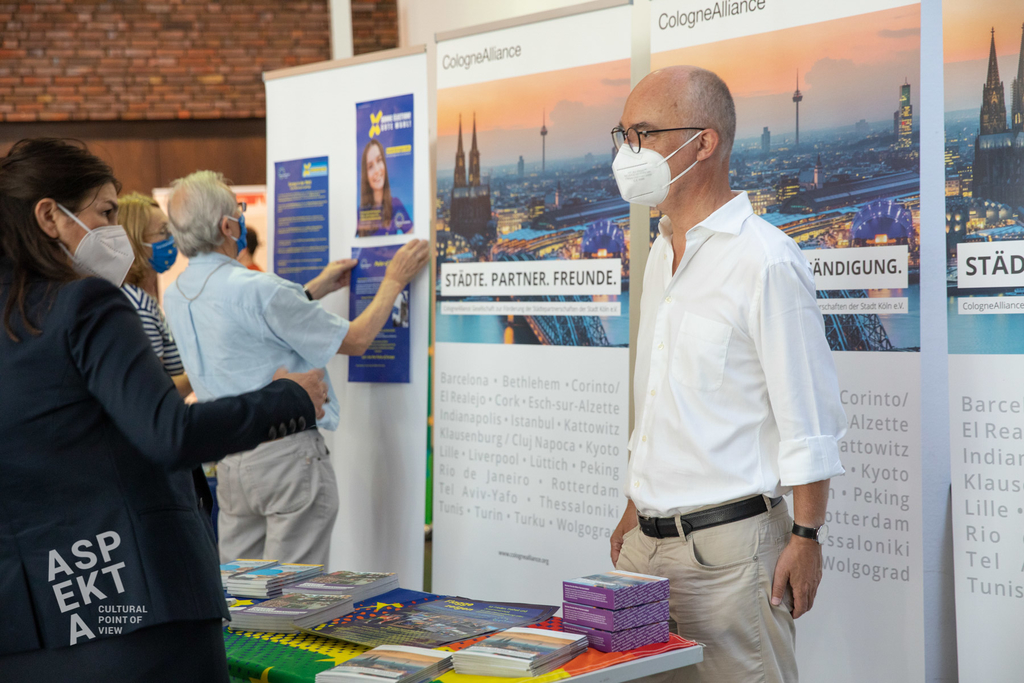 Informationsstand So lebt Europa in Köln