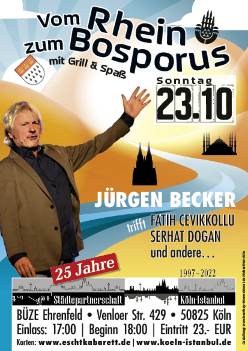 Plakat vom Rhein zum Bosporus