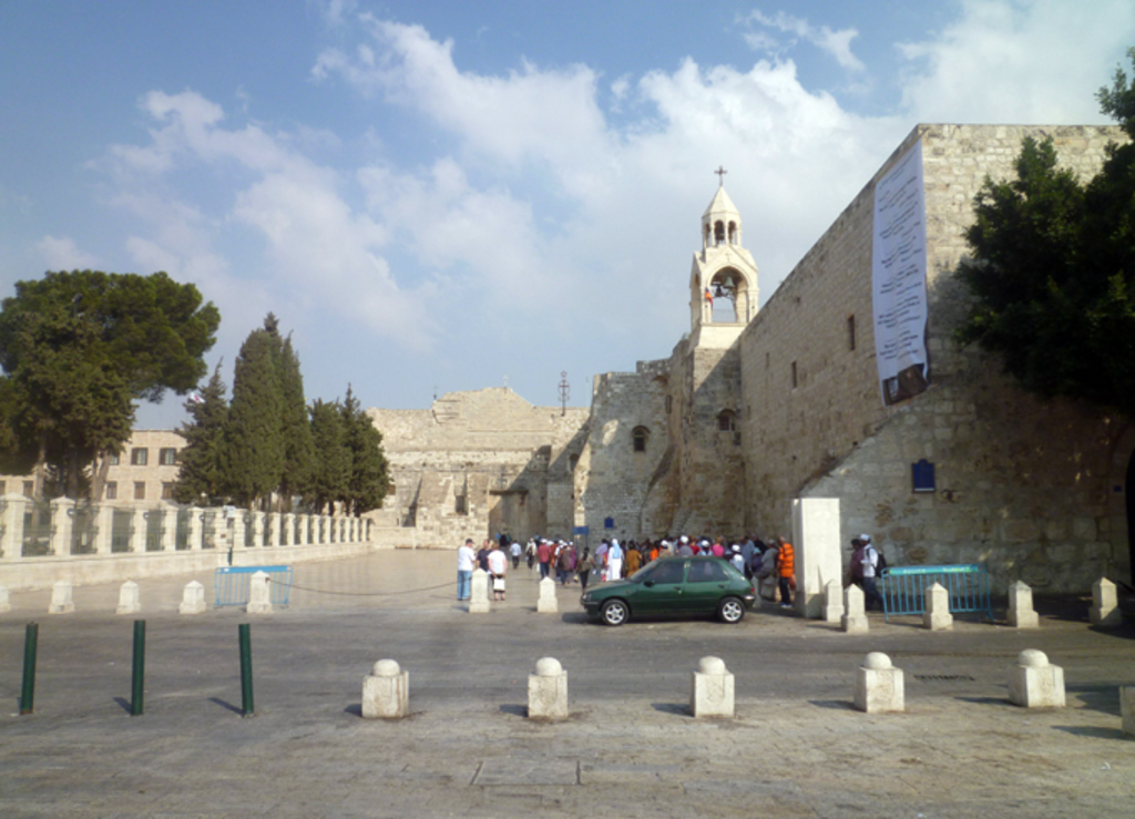 Außenansicht der Geburtskirche Bethlehem