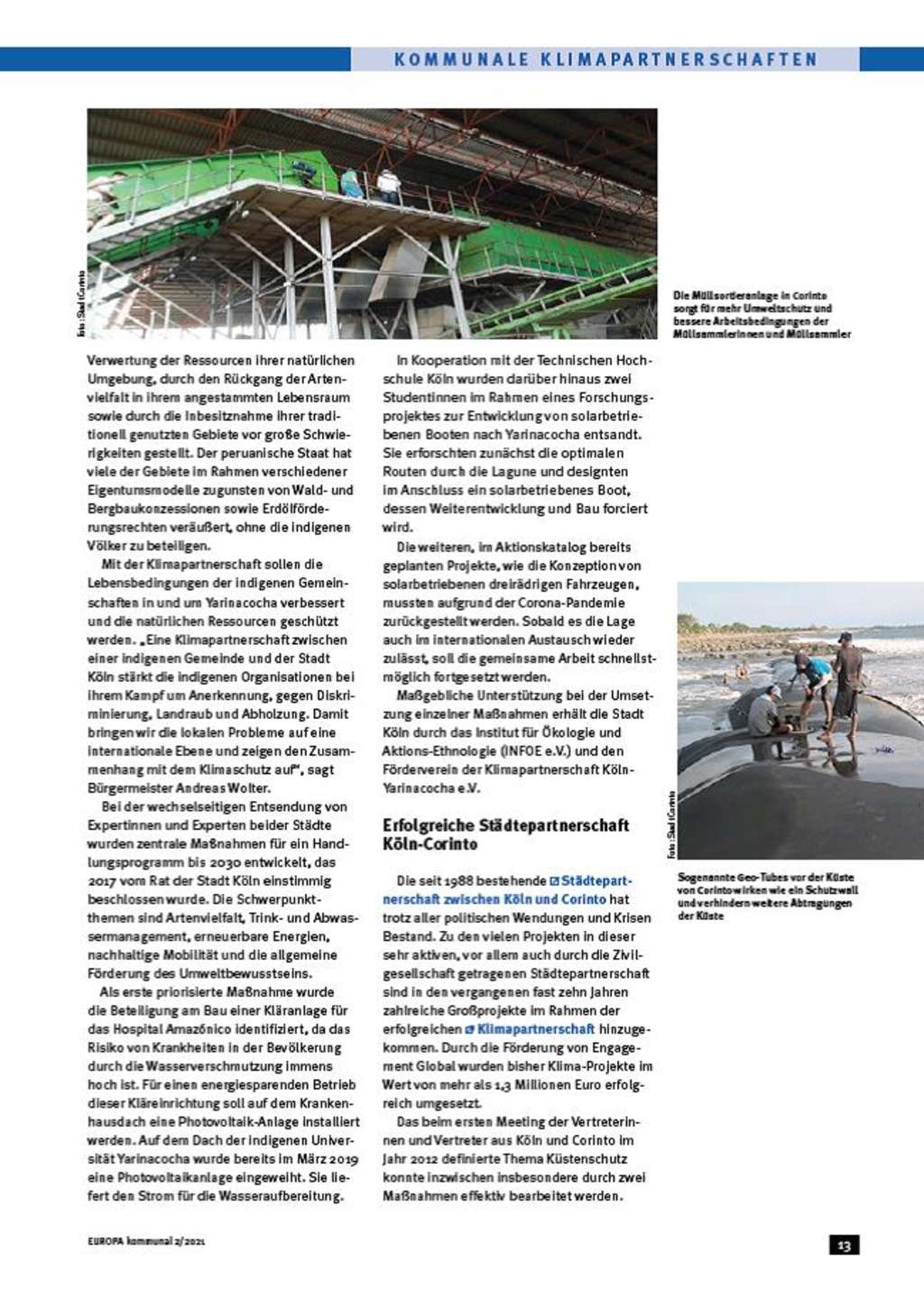 Screenshot aus dem Artikel "Ein erfolgreiches Trio an der Seite der Domstadt" 