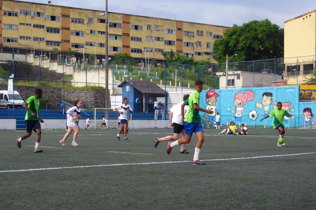 Gemeinsames Training in der Bola Pra Frente