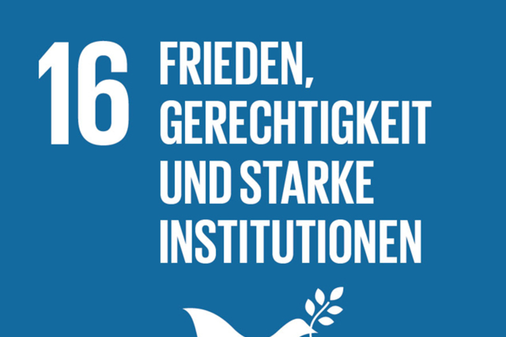 Sustainable Development Goals_icons-EMILIE, Link auf Ziel 16 im Detail 