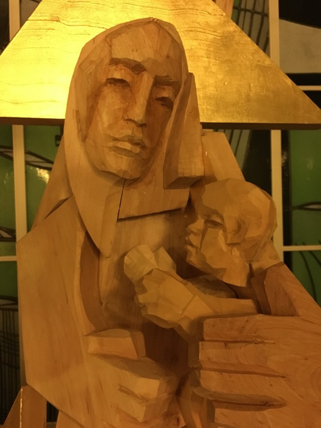 Maria mit Jesus aus Holz