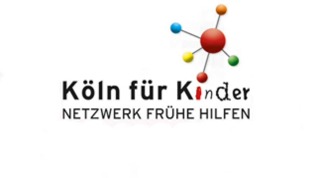 Logo Köln für Kinder mit dem Schriftzug Netzwerk Frühe Hilfen