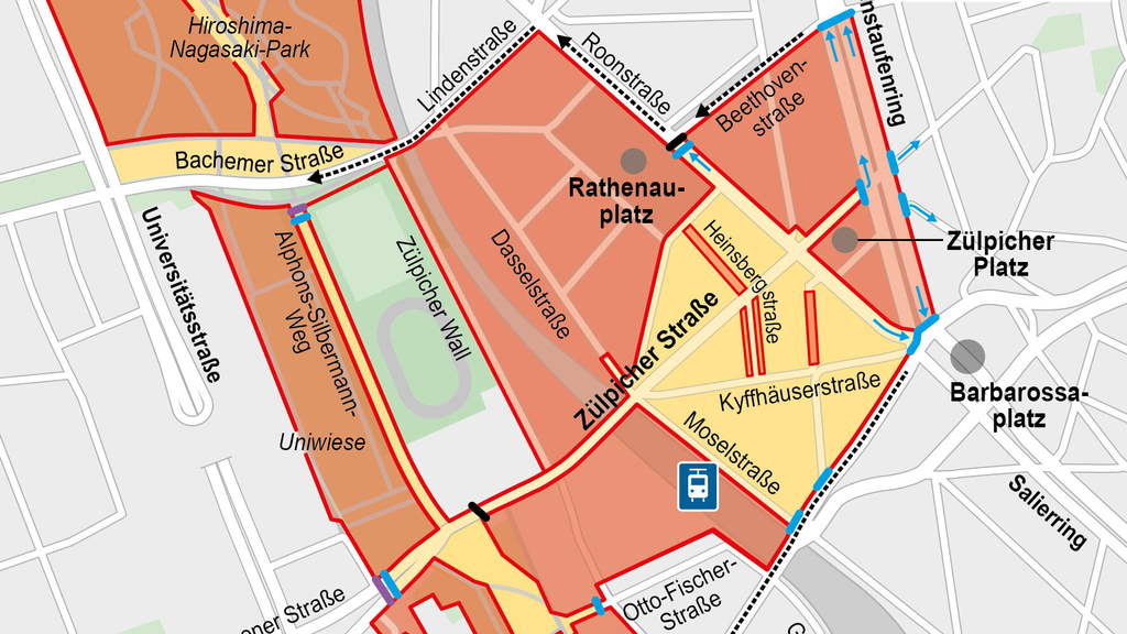 Sessionsstart mit Sperrungen in der Innenstadt, Link auf Sessionsstart in Köln – Sicherheitskonzept - Stadt Köln