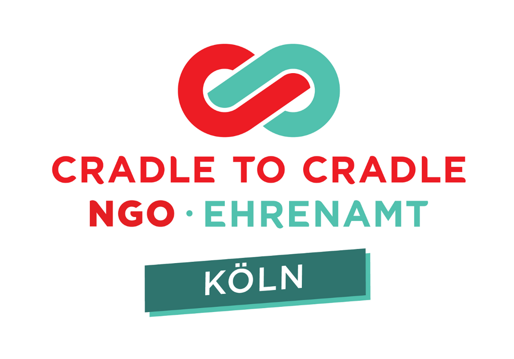 Vereinslogo mit dem Schriftzug Cradle to Cradle NGO Ehrenamt Köln
