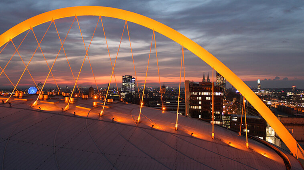 Lanxess Arena am Orange Day