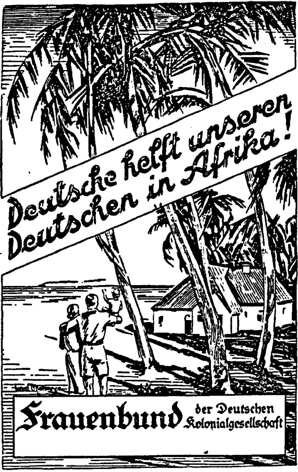 Historisches Plakat Frauenbund der Deutschen Kolonialgesellschaft