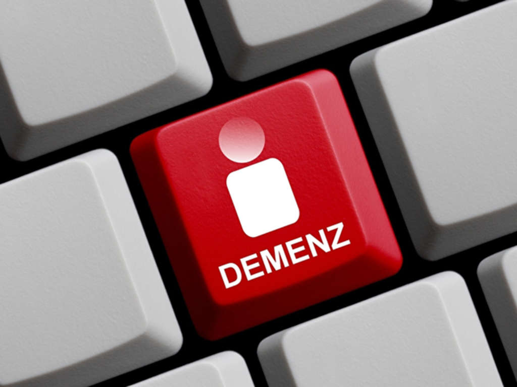 Demenz - Wort auf einer PC-Tastatur