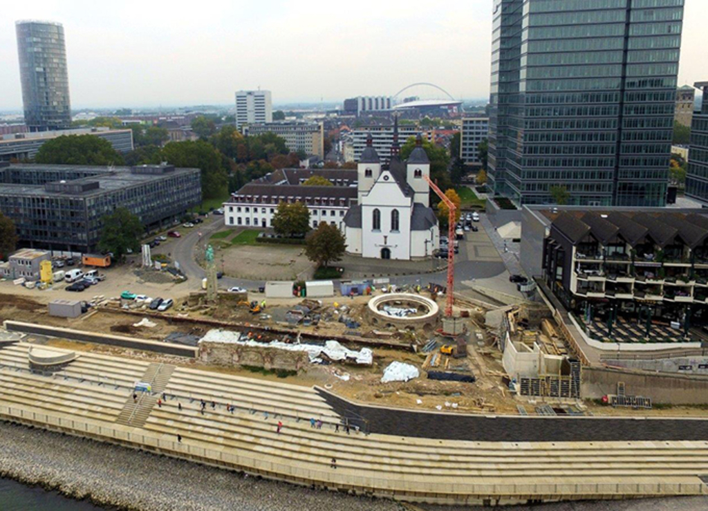 Rheinboulevard mit Drohne: 13. Oktober 2015