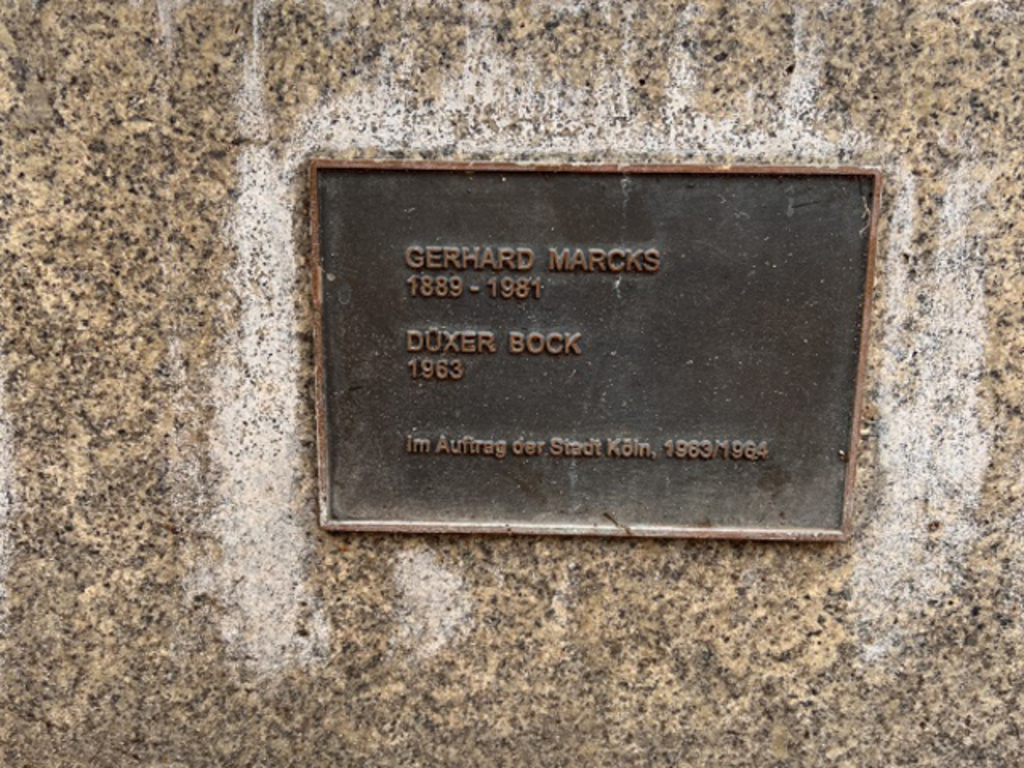 Düxer Bock Brunnen Detailansicht