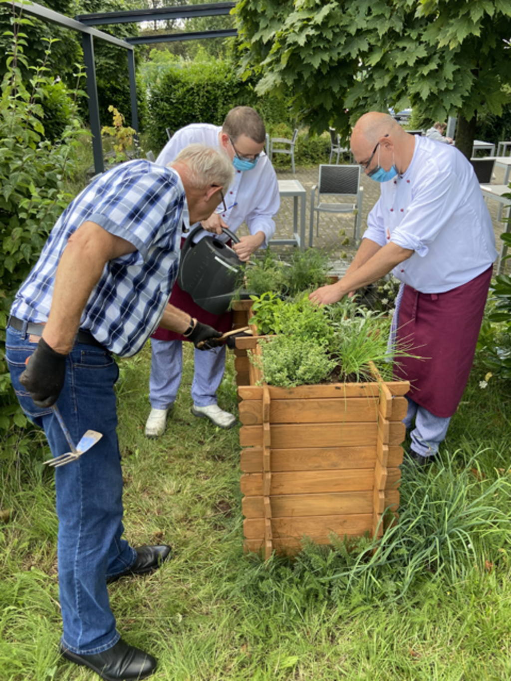 Anlegen eines Kräuterbeets