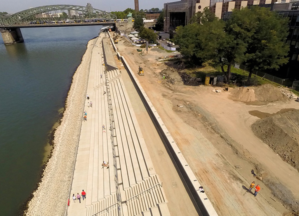 Rheinboulevard mit Drohne: 6. August 2015