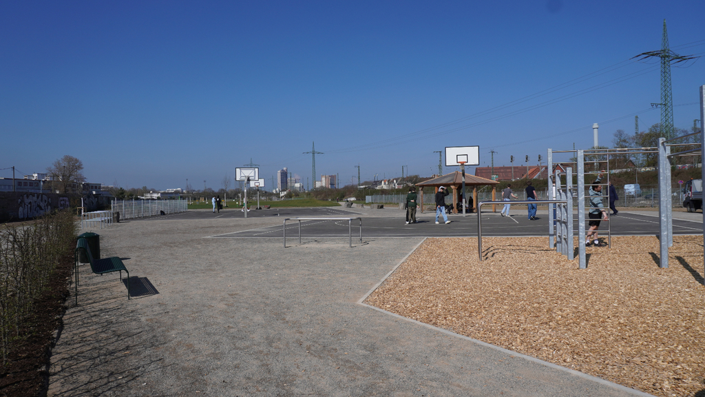 Blick auf den Sportpionierpark 