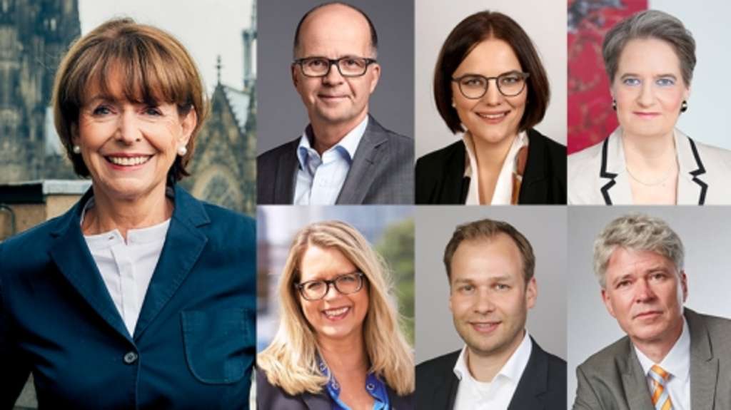 Portaits der Oberbürgermeisterin und Dezernenten