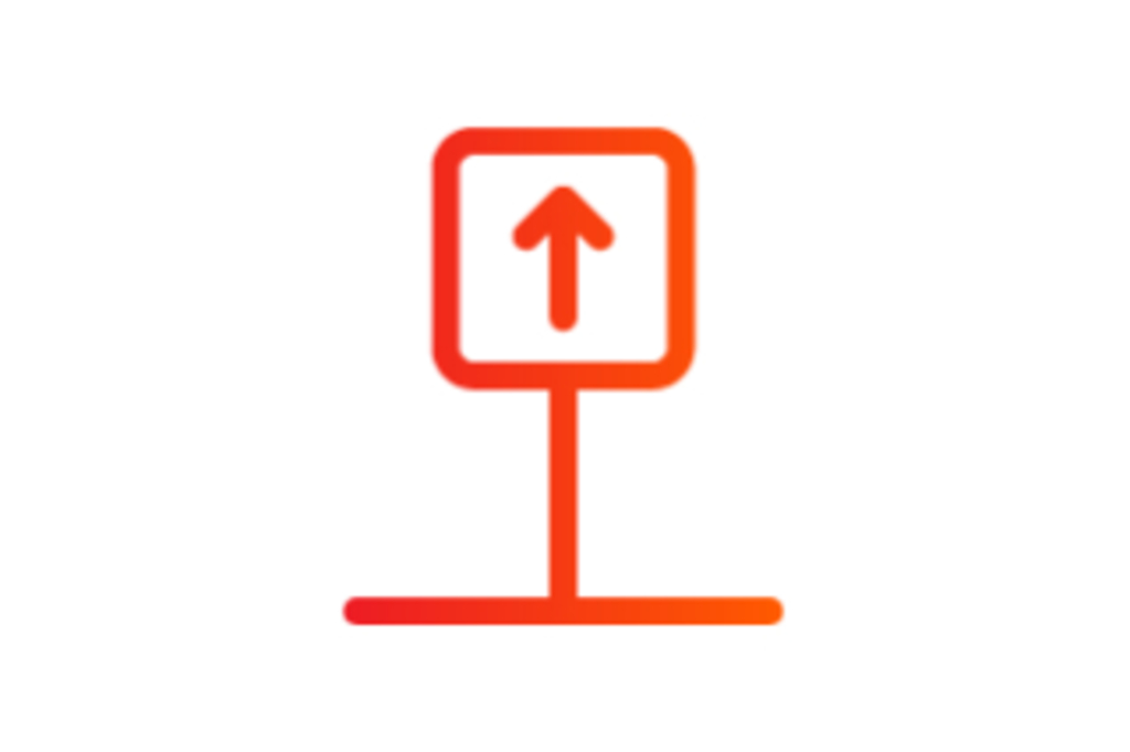 Grafik Venloer Straße: Einbahnstraßenschild, Link auf Aufwertung der Aufenthaltsqualität auf der Venloer Straße