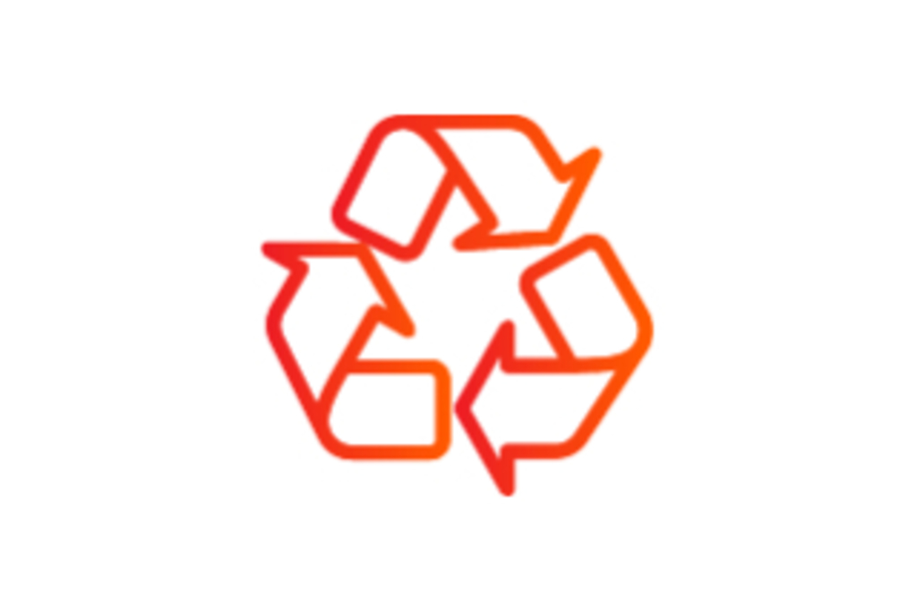 Grafik Zero Waste: Recycling Symbol, Dreieck aus drei Pfeilen, die aufeinander weisen, Link auf Mit Ihnen kann Köln Zero Waste-Stadt werden