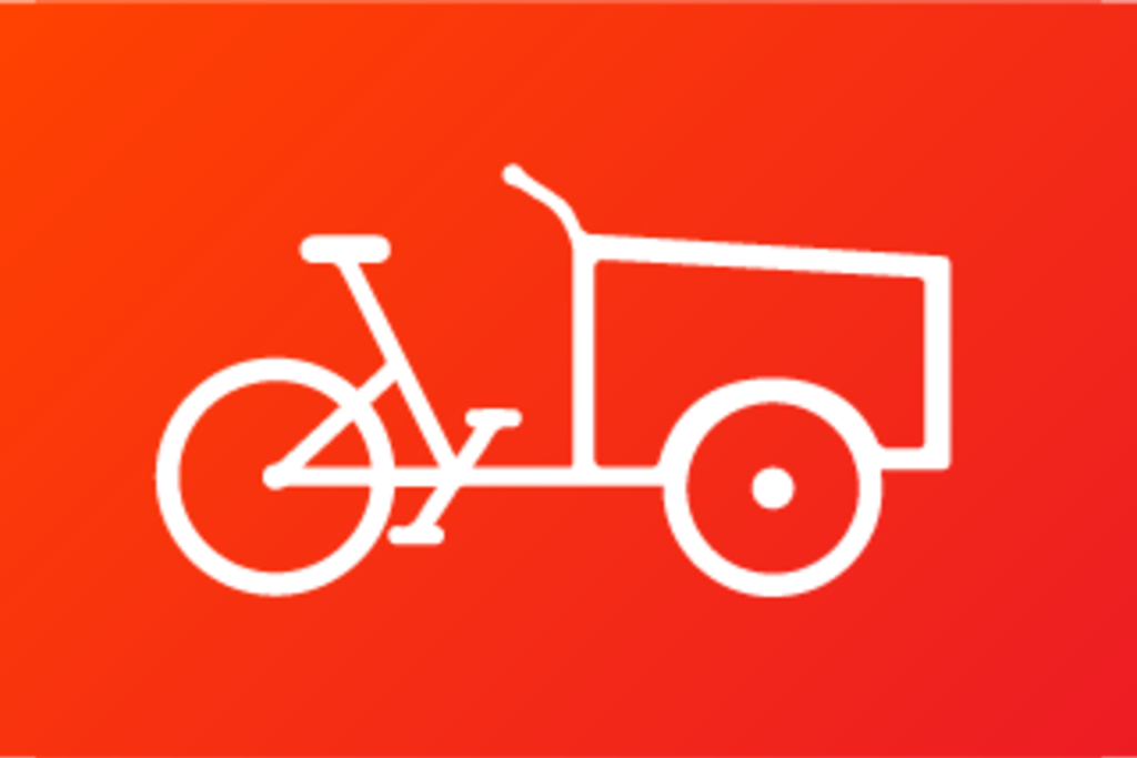 Icon Lastenrad, Link auf Bürgerhäuser und Bürgerzentren - Stadt Köln